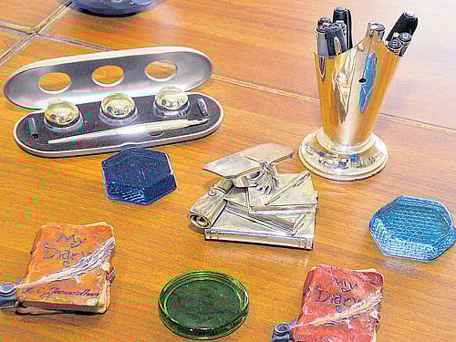 old charm (Above) Antique paperweights. DH PHOTOS BY B K JANARDHAN