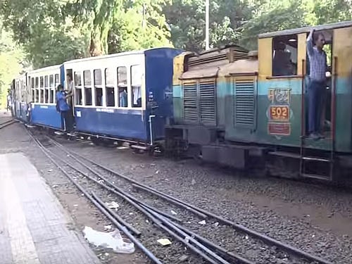 Services of the 109-year-old toy train, synonymous to the tourist spot located in the Western Ghats range of Raigad district, was suspended early this week after two incidents derailment on May 2 and May 7. Screen grab.