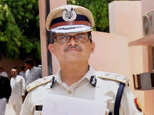 IPS officer Amitabh Thakur going to join at DGP headquarters in Lucknow on Thursday after he was reinstated by the state government. PTI Photo.