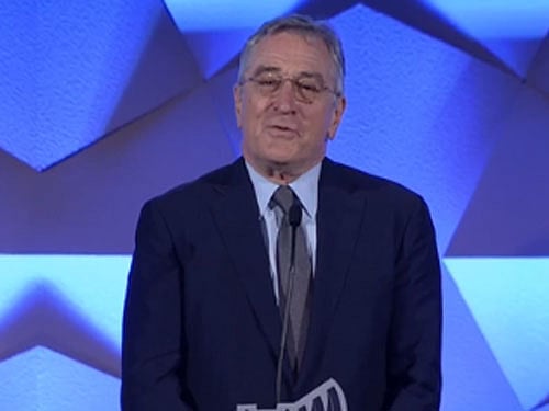 Hollywood veteran Robert De Niro. Courtesy: @glaad
