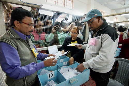 Counting of votes for the high stakes Assembly elections in West Bengal, Tamil Nadu, Assam, Kerala and Puducherry will be held tomorrow morning with trends expected to be available by 11 AM. PTI file photo