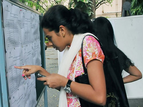 While the schools will automatically get the results of their respective students on their email Ids registered with the CBSE, the students can also access their results visiting the board's website. DH file photo