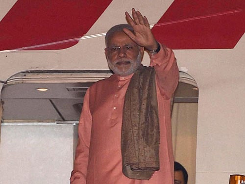 Modi will begin his trip with Afghanistan to inaugurate India-funded Salma Dam which has been constructed at a cost of about Rs 1400 crore. From Afghanistan, he will proceed to energy-rich Qatar and then to Switzerland. PTI file photo