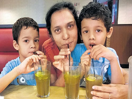 chilling Ishaan, Vishaka and Inesh.