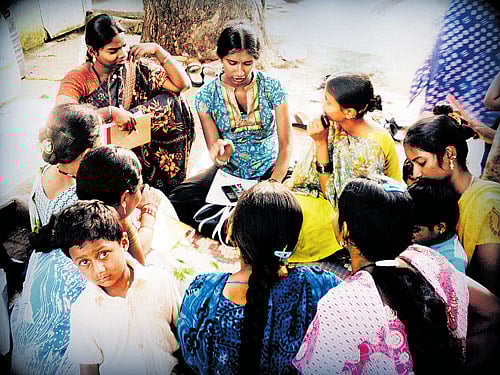 enthusiastic Priyanka at a programme production as part of Radio Active.
