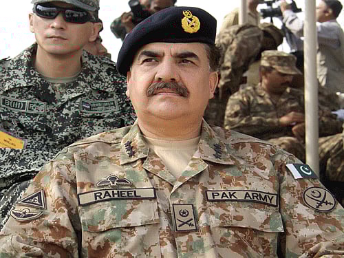 General Raheel made the demand during a high-level meeting with Commander Resolute Support Mission in Afghanistan General John Nicholson and US Special Representative for Afghanistan and Pakistan Richard Olson here yesterday. Reuters file photo