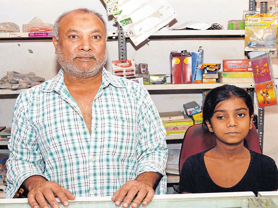 In Jamia area, Shemin Ahmed blames the medical problems his daughter Nabeela has faced since she was very little on the quality of water they manage to get. DH/Jagbir Shakya