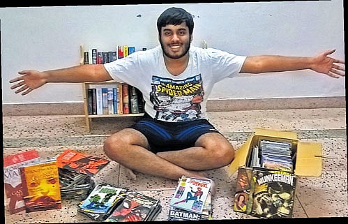 ARDENT&#8200;FAN People, like Utkarsh Bansal (above), have an undying love for comics.