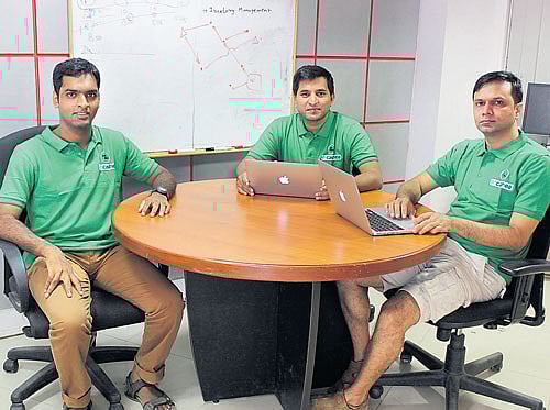 enlightened (From left) Harshal, Priyank and Rahul.