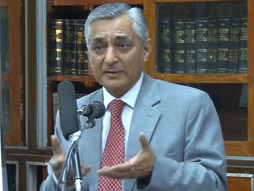Chief Justice of India T S Thakur. Screen grab.