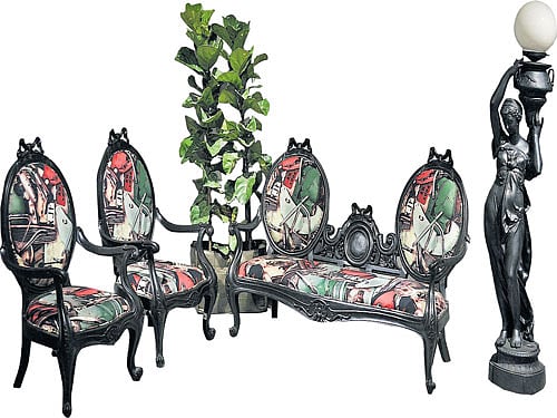 alternative People are leaning towards  upholstered furniture as leather-finished seating is not conducive to Indian weather conditions. photo courtesy: scarlet splendour