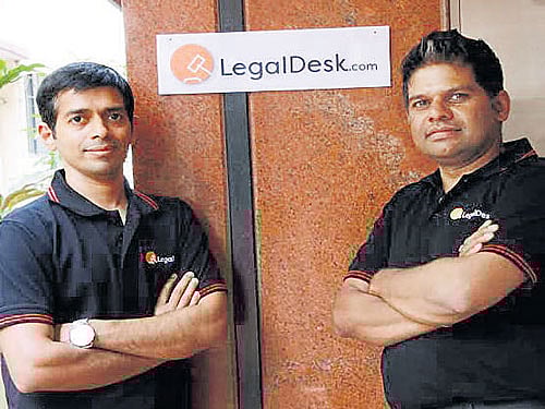 Krupesh Bhat with partner Ashok Kadsur