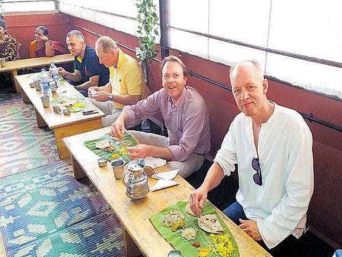 relishing The participants during a Mysuru tour.