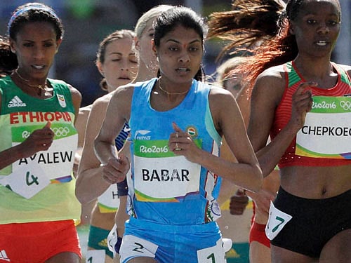 Lalita Babar. PTI photo