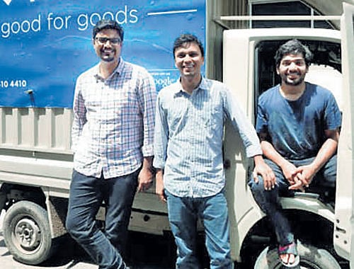 (From left) COO Uttam Digga, CEO Pranav Goel and CTO Vikas Chaudhary