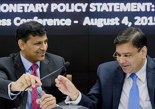 RBI Governor Raghuram Rajan with deputy governor Urjit Patel. PTI file photo