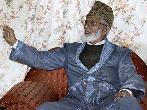 Hardline separatist leader Syed Ali Geelani. PTI File Photo.