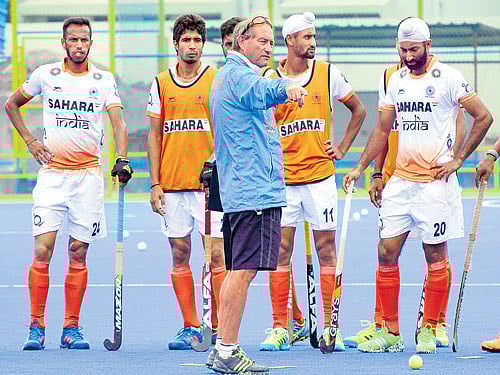 Indian men's hockey team. DH file photo
