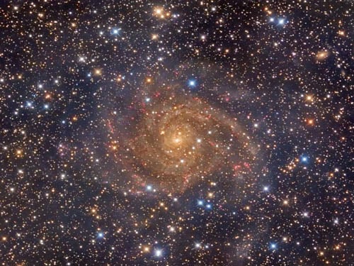 The galaxy cluster, spotted using NASA's Chandra X-ray Observatory and other telescopes, may have been caught right after birth - a brief, but important stage of evolution never seen before, researchers said. File photo