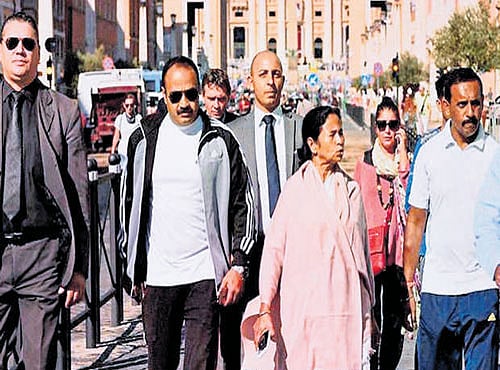 Bengal Chief Minister Mamata Banerjee at the Vatican on Sunday. PTI