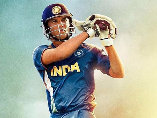 For Sushant, the role of Dhoni was not tough, but he found it difficult to get his mannerisms right. Movie poster.