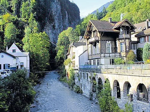 magic waters Tamina River emerges from a gorge and passes through the old spa town. (Photos by Author)
