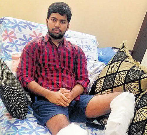 Nikhil Reddy recuperating at home