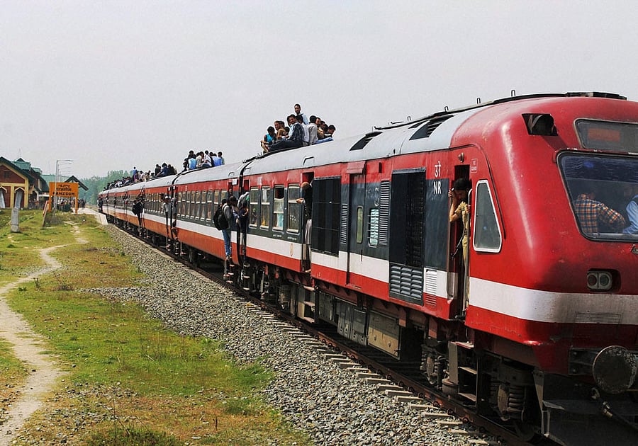 There have been incidents of eve teasing in trains on the route, the girl's family alleged and maintained that she was thrown off the moving train. PTI File Photo.