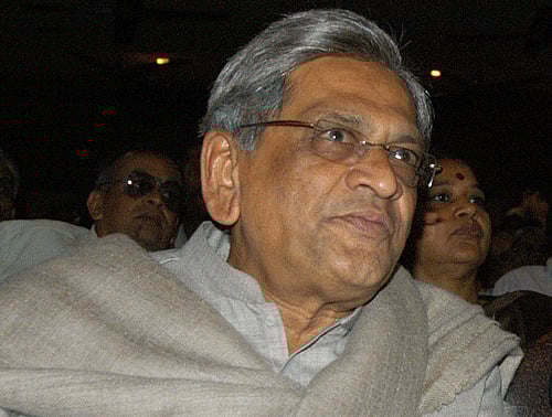 Former chief minister S M Krishna. DH file photo