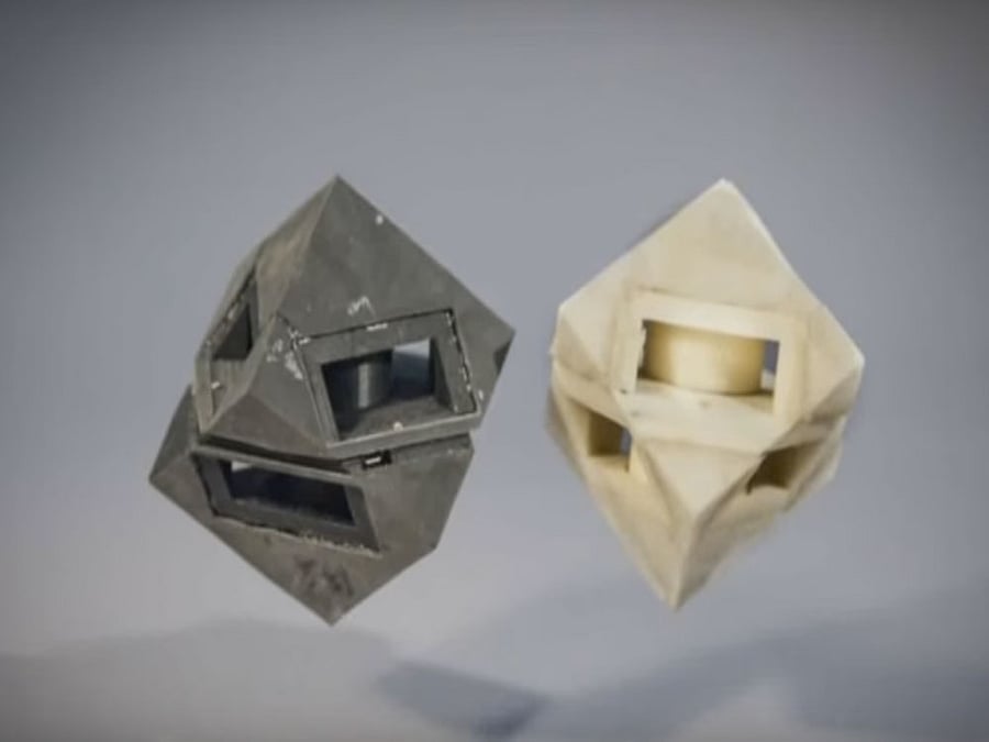 Researchers developed the programmable viscoelastic material (PVM) technique that allows users to programme every single part of a 3D-printed object to the exact levels of stiffness and elasticity they want, depending on the task they need for it. Screengrab