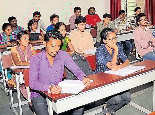 better results Good feedback can help universities build upon the strengths of a course and address the challenges. DH PHOTO BY SRIKANTA SHARMA R