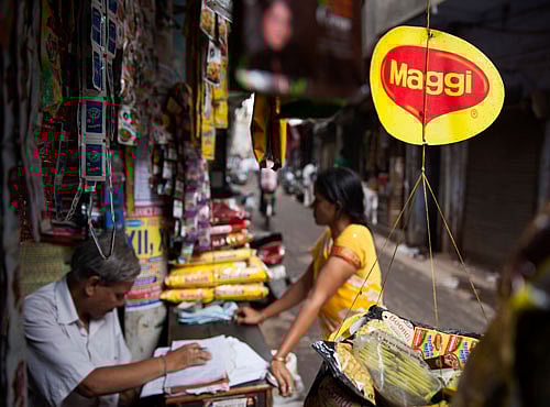 At present, Nestle enjoys 57 per cent market share in the instant noodles market in India as against 75 per cent before the crisis had hit the company. file photo