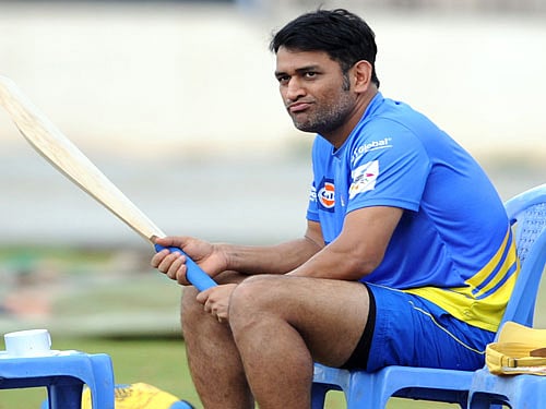 Feeling the heat: M S Dhoni has not had the support he desires in the late stages of the recent ODI games.