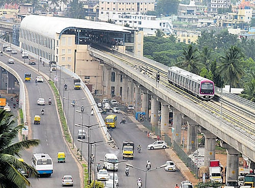 Instead, BMRCL will buy power from the contractors at a rate of Rs 5.56/ unit for the first three years and Rs 5.6 per unit in the subsequent years. At present, BMRCL is buying power from Bescom between 6 am and 6 pm at a rate of Rs 5.70/unit.  DH file photo