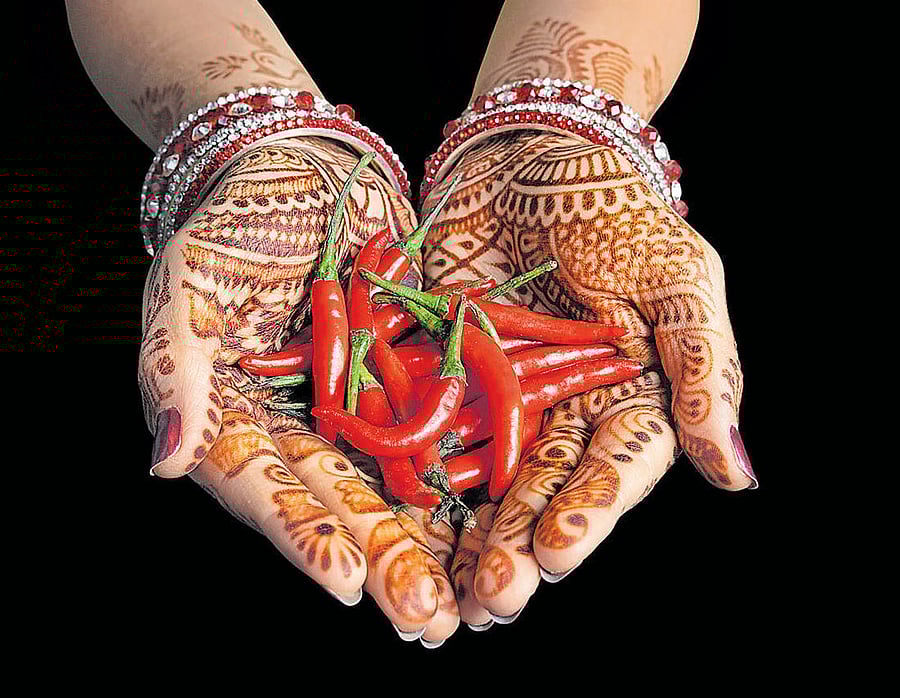 symbolic Practices  There are many who believe that chillies can ward off the evil eye.
