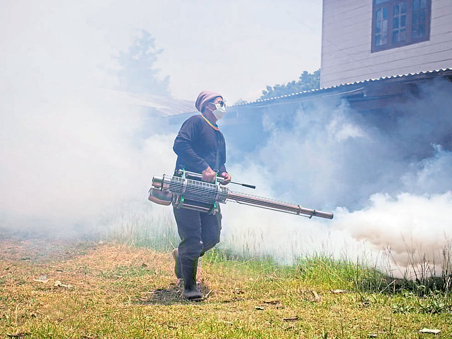 elimination Fogging is preferred for open areas where mosquito invasion cannot be controlled manually.