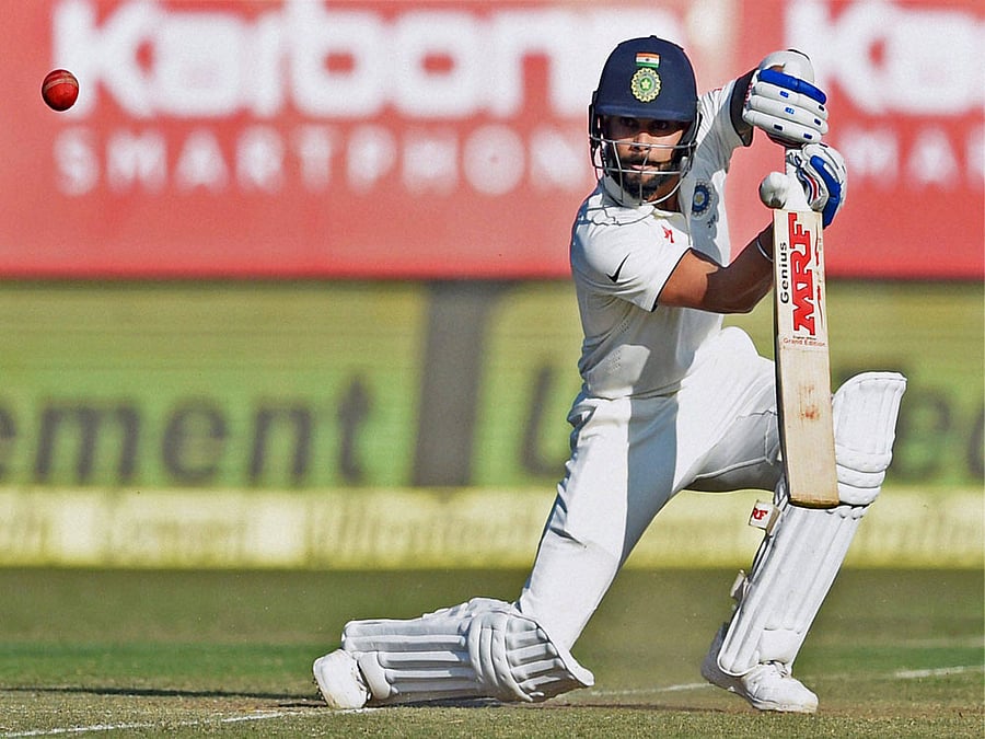 dynamic: Virat Kohli has shown different facets of his batsmanship in the first two Tests against England, defending well and attacking with purpose. PTI