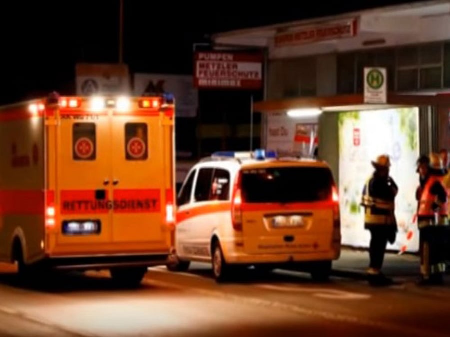 The students, all from Beiguan Primary School, were waiting in line for lunch when the attack happened, the state- run Xinhua news agency quoted a police officer as saying.  Screen grab.