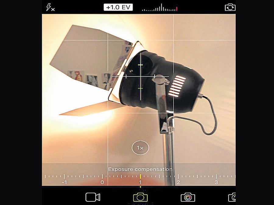 A screenshot of the ProCamera app for iOS. INYT
