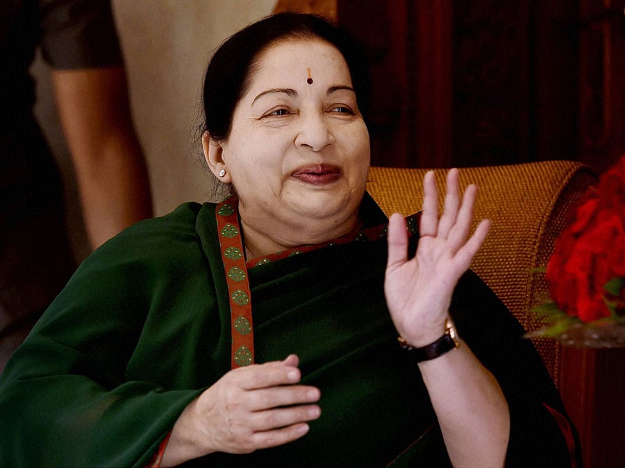 Tamil Nadu Chief Minister J Jayalalithaa. PTI file photo