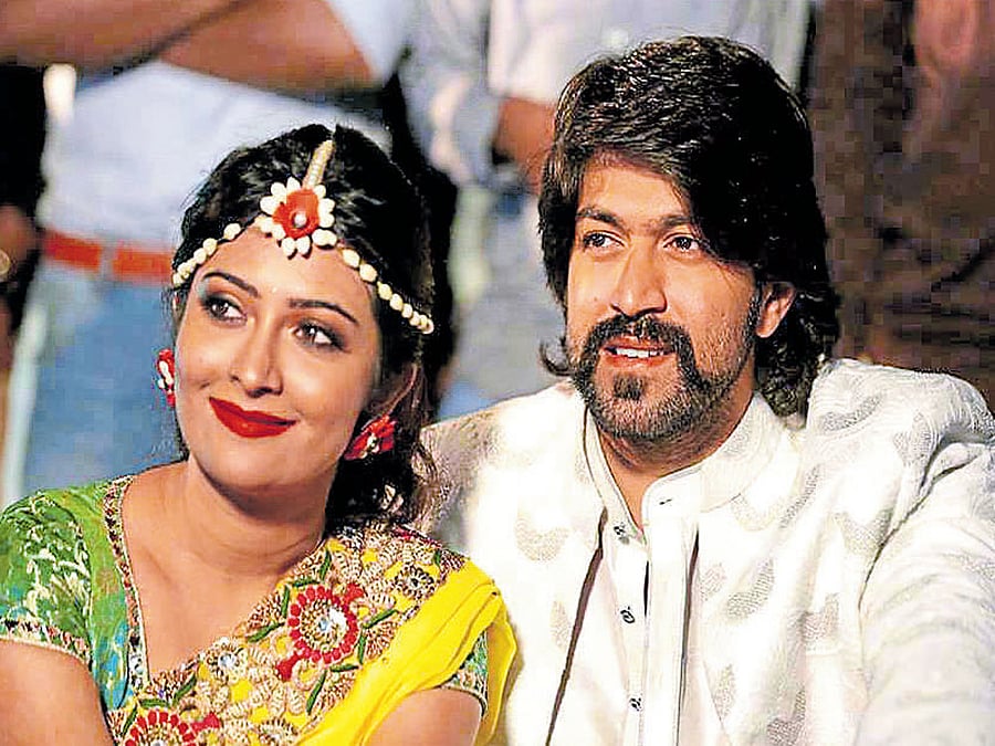 happy couple Radhika and Yash at their 'sangeet' ceremony.