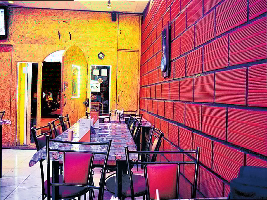 simple An inside view of the restaurant