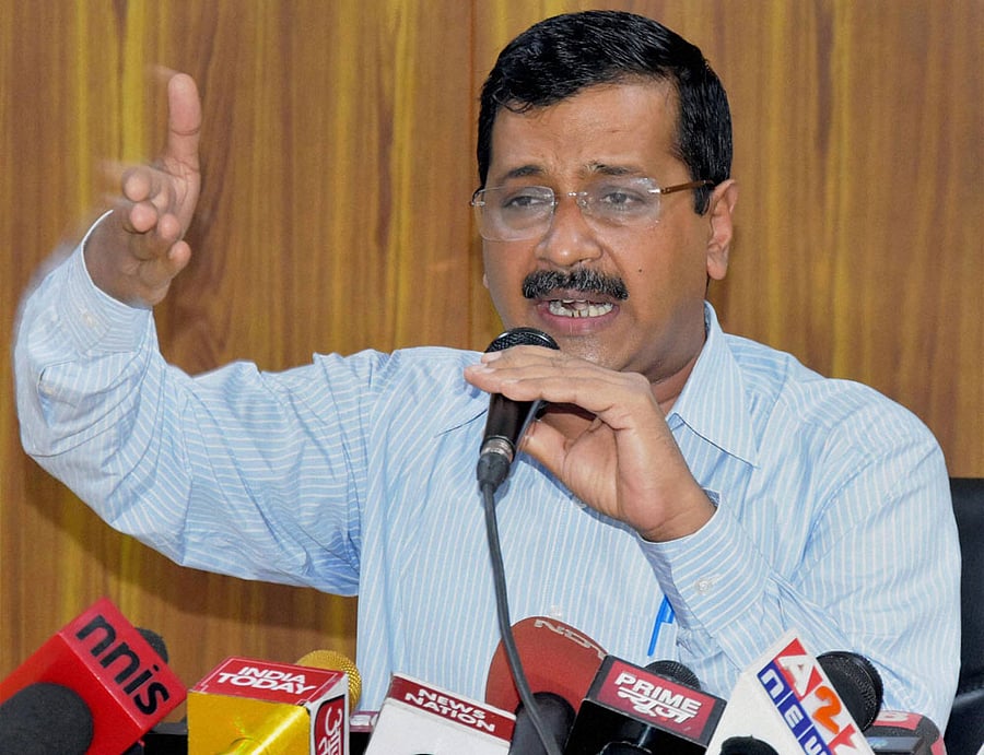 Delhi Chief Minister Arvind Kejriwal. PTI File Photo.