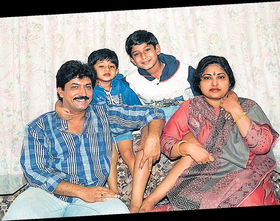 Devaraj, the author, Prajwal and Chandra.  Photo courtesy: DC Nagesh