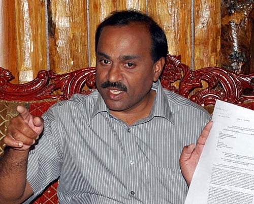 Former minister G Janardhana Reddy. DH File Photo.