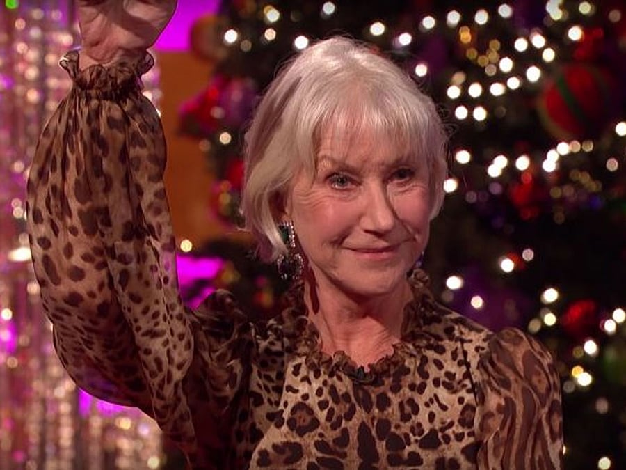 veteran actress Helen Mirren. Image courtesy Twitter.