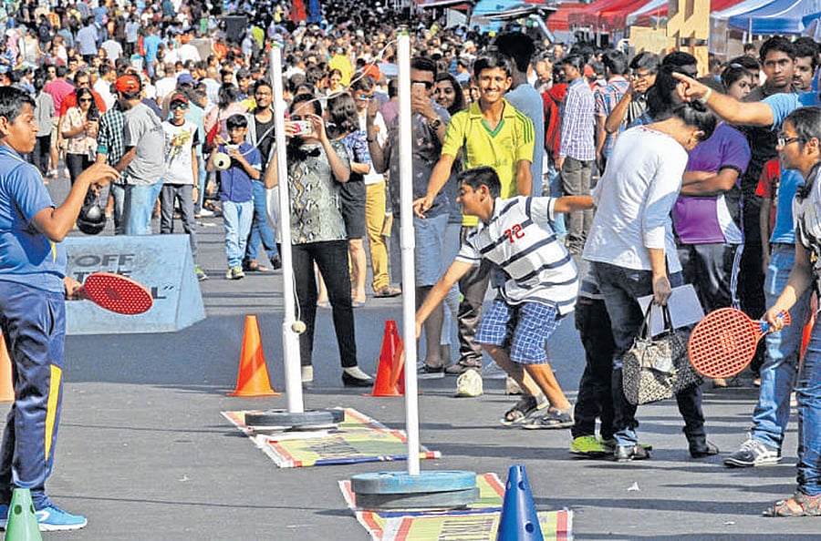 The previous edition of 'Open Streets' held on MG Road was well-received by the public and proved a money-spinner for commercial establishments, says Tourism Minister Priyank Kharge. DH File photo