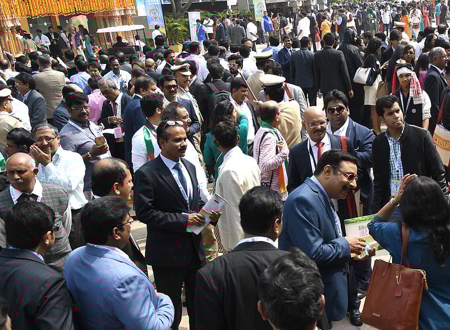 Delegates on the second day of the Youth Pravasi Bharatiya Divas on Sunday.