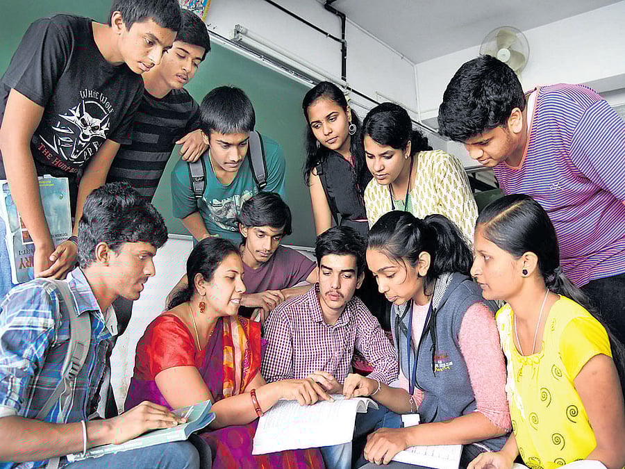 the process The important message for teachers to convey is that asking questions is as important as, if not more,  answering them. dh photo by srikanta sharma r