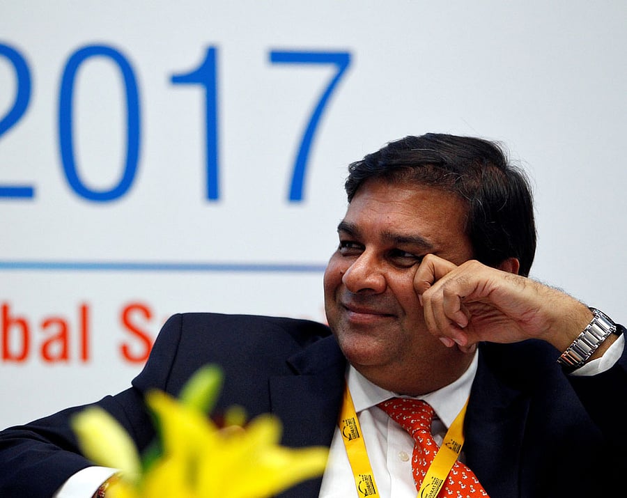 RBI Governor Urjit Patel at the Vibrant Gujarat summit in Gandhinagar on  Wednesday. REUTERS